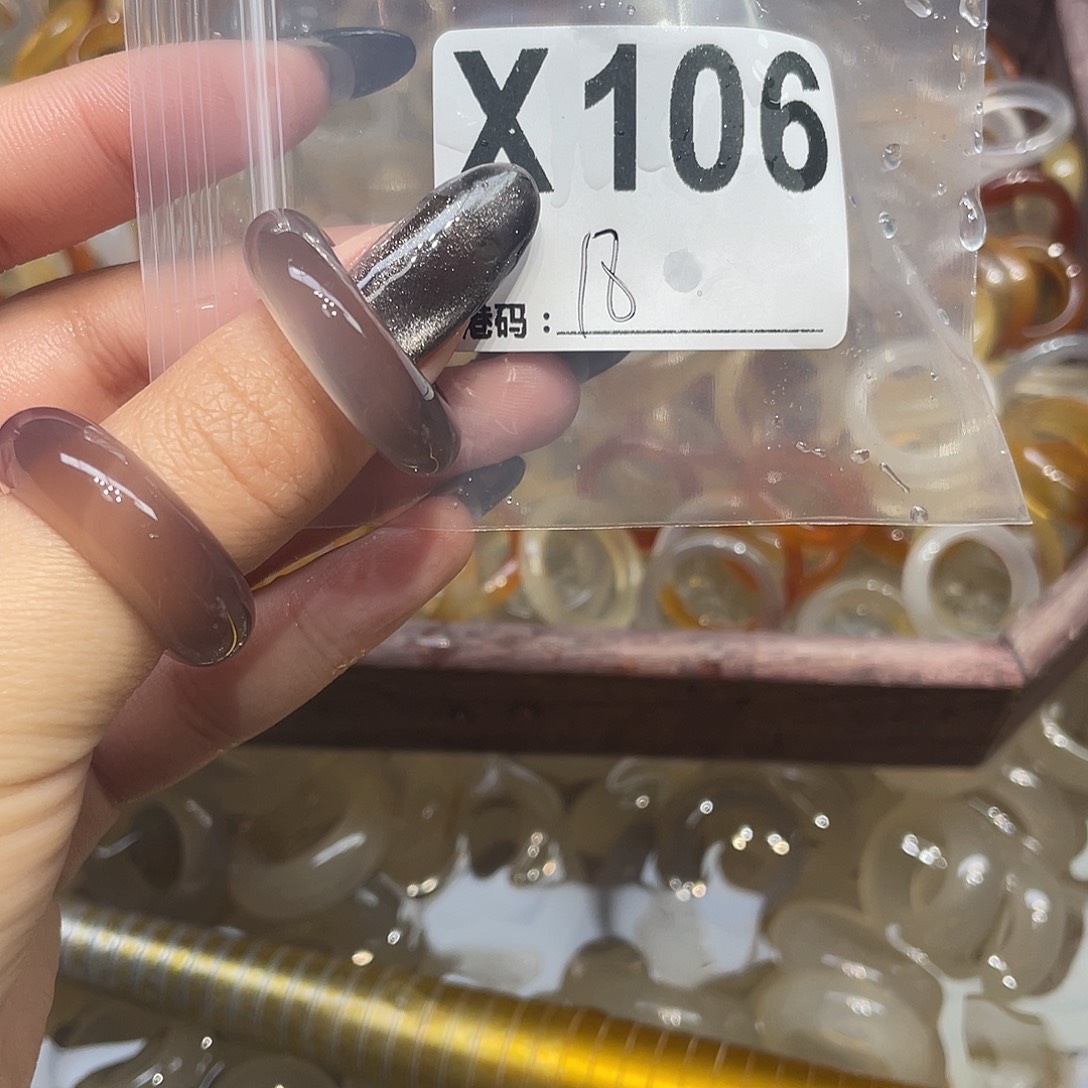 玛瑙/玉髓未镶嵌戒指106