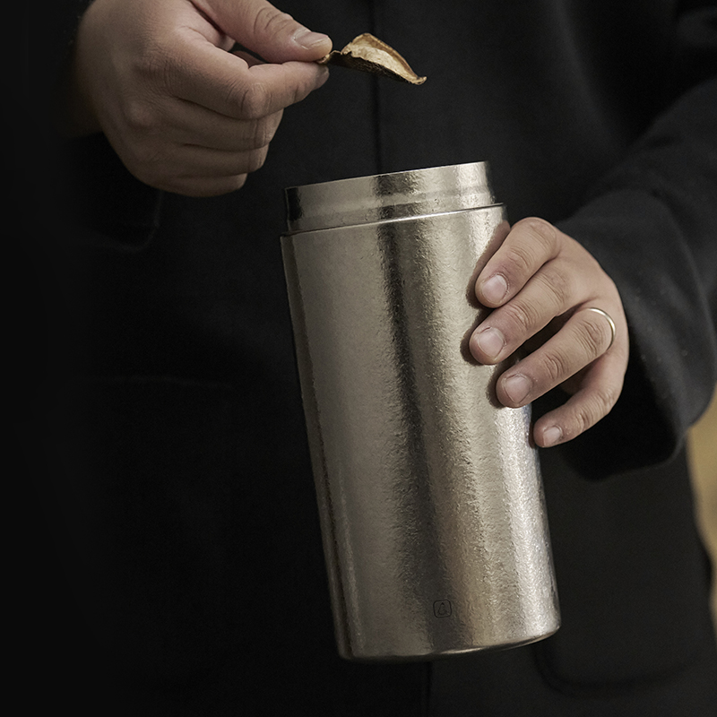 冯唐出品成事好物纯钛大收纳罐储存收纳茶叶药材长期收藏罐1800ml
