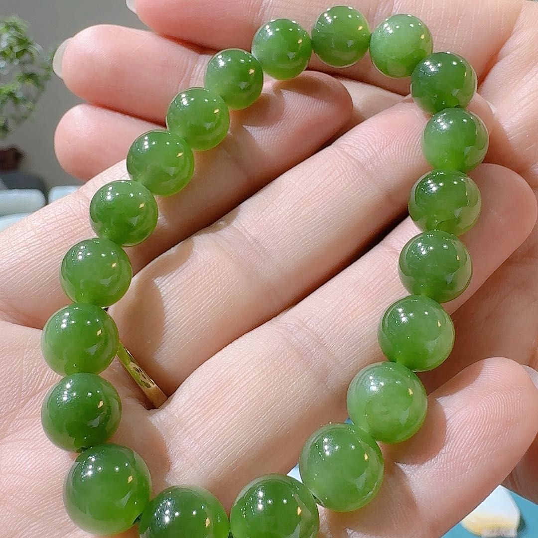 和田玉（碧玉）手链未镶嵌