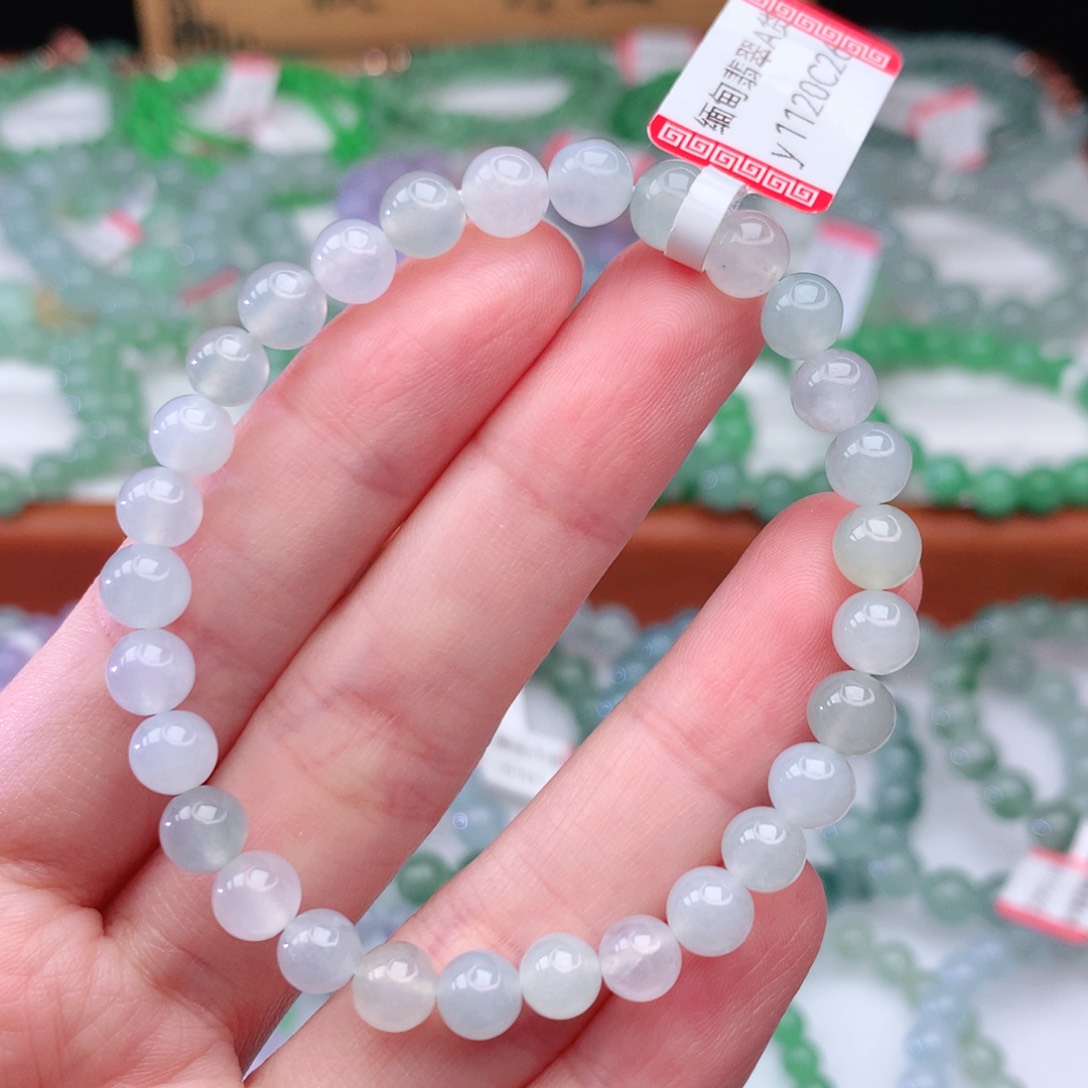 翡翠手链未镶嵌翡翠6mm