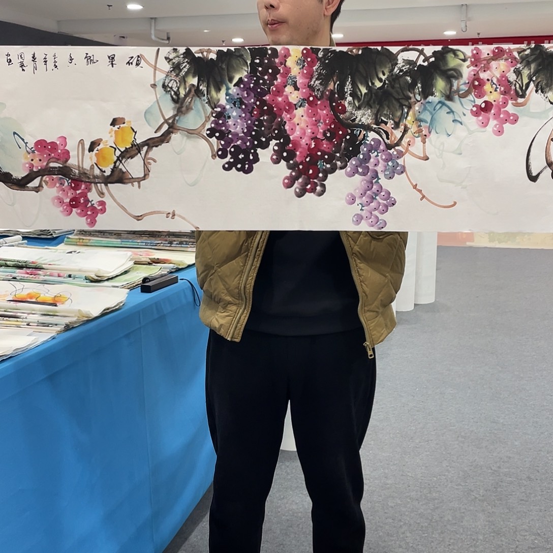 国画今天上午国画作品展示