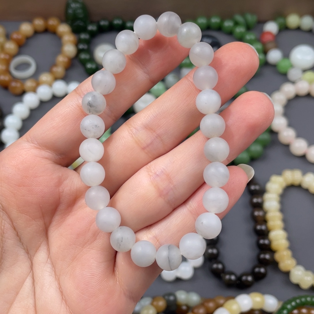 和田玉手串未镶嵌