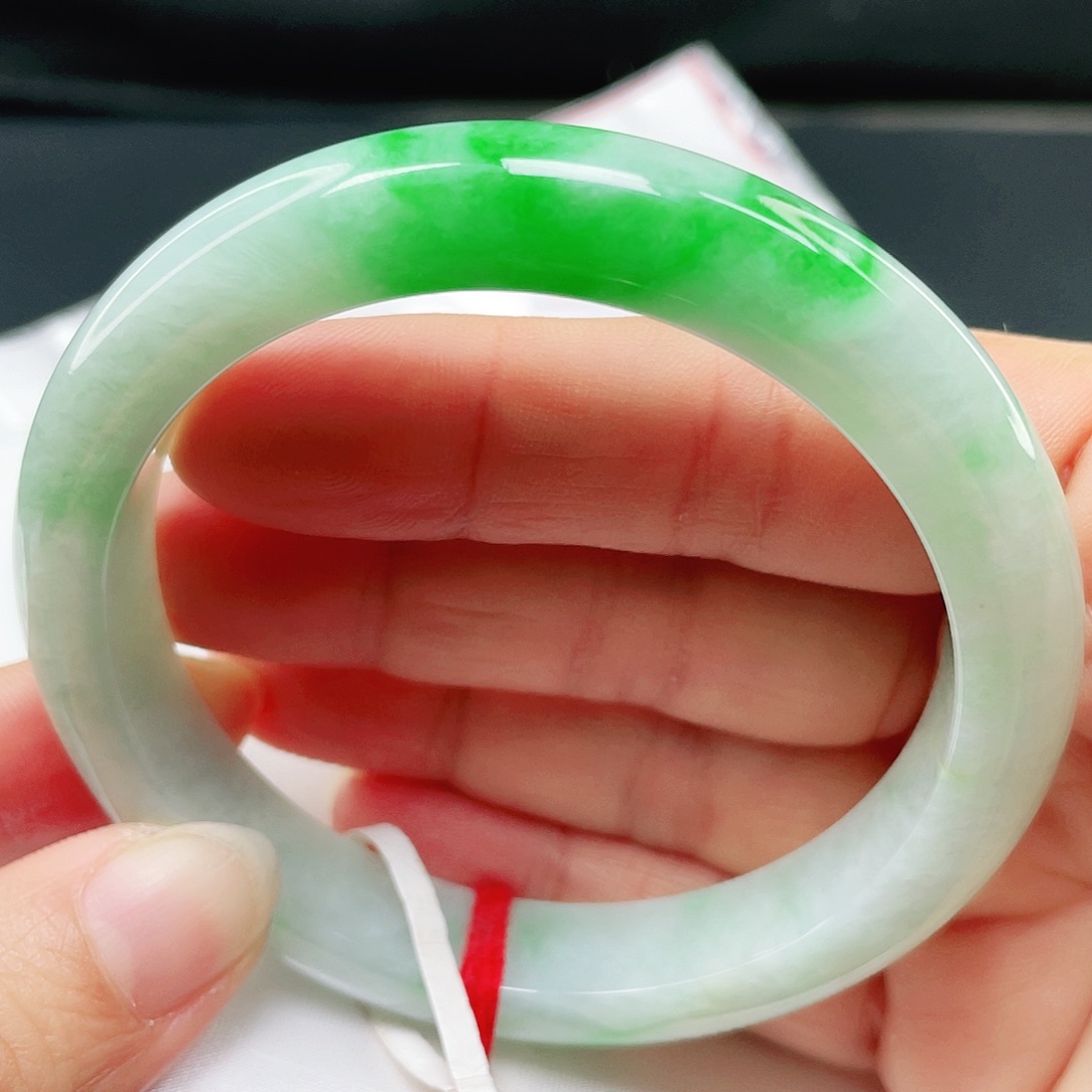 未镶嵌手镯翡翠正圈58 008