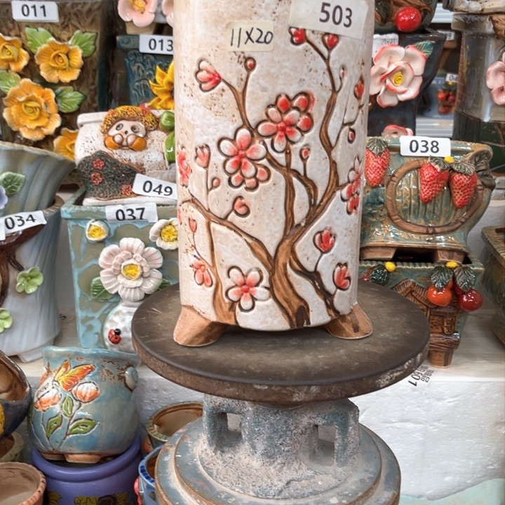 紫砂花盆粗陶材质多肉花盆