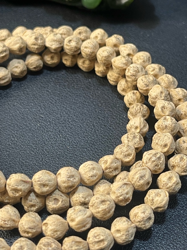 圆桩微磨鬼脸深坑柏香籽108长串A196