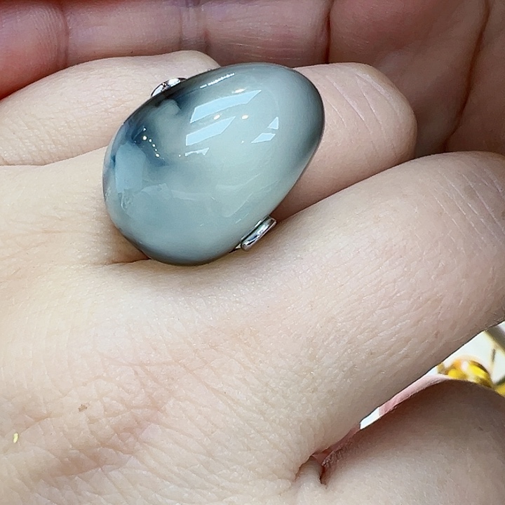 琥珀银S925镶嵌珠宝奇石