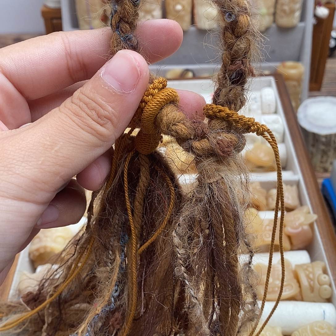 鹿骨把件滤*c17挂绳