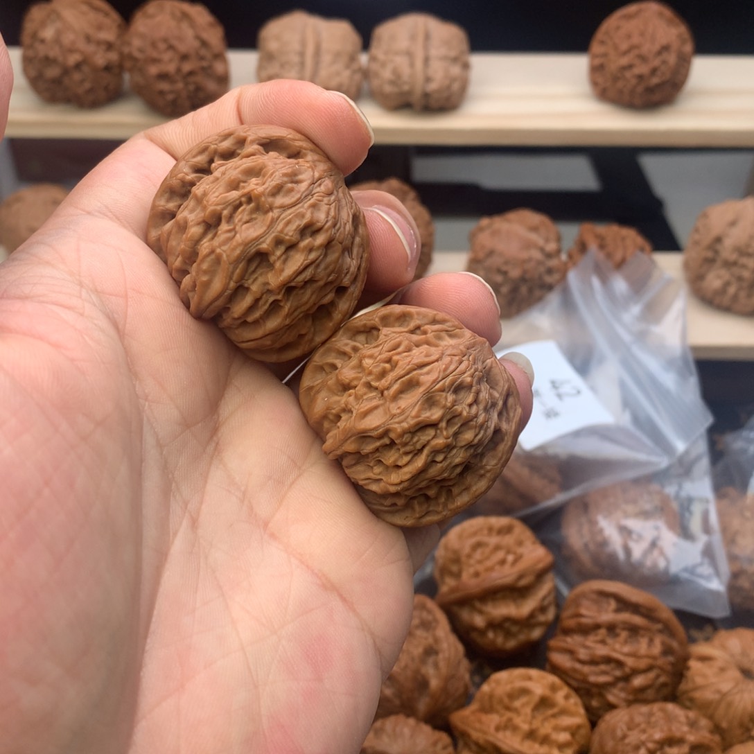 文玩核桃把件36尺全品无修磨盘