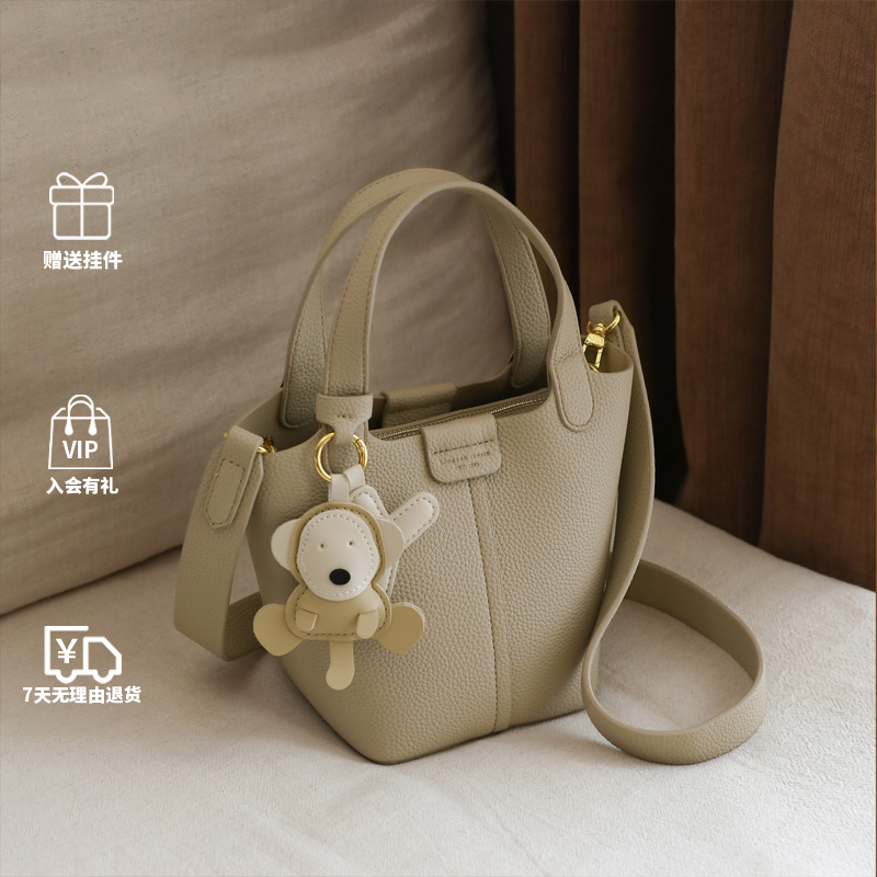 百搭气质水桶包包女款爆款2025新款单肩斜挎包通勤菜篮子手提女包