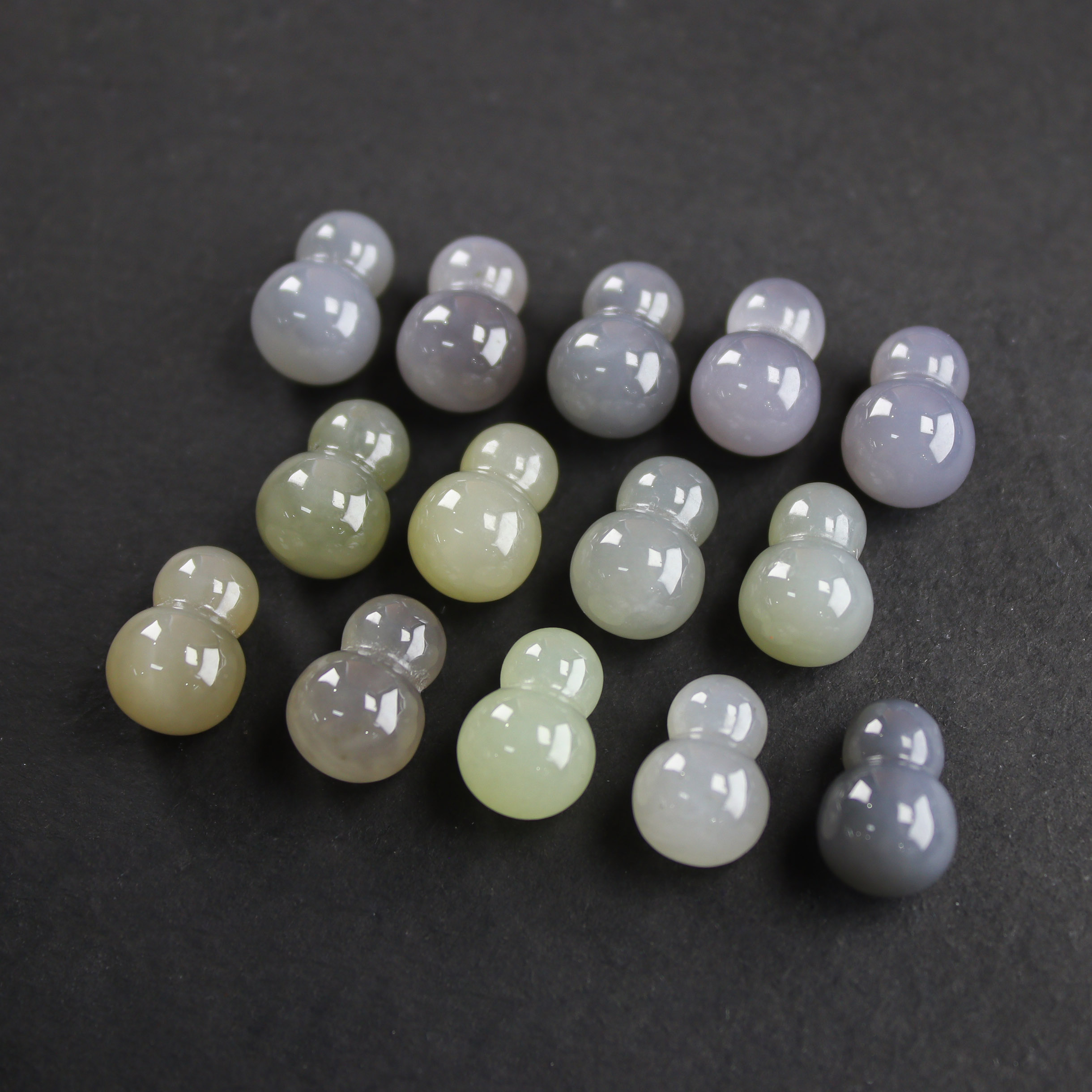 【高冰烟紫葫芦】  天然和田玉吊坠（多样性发一）