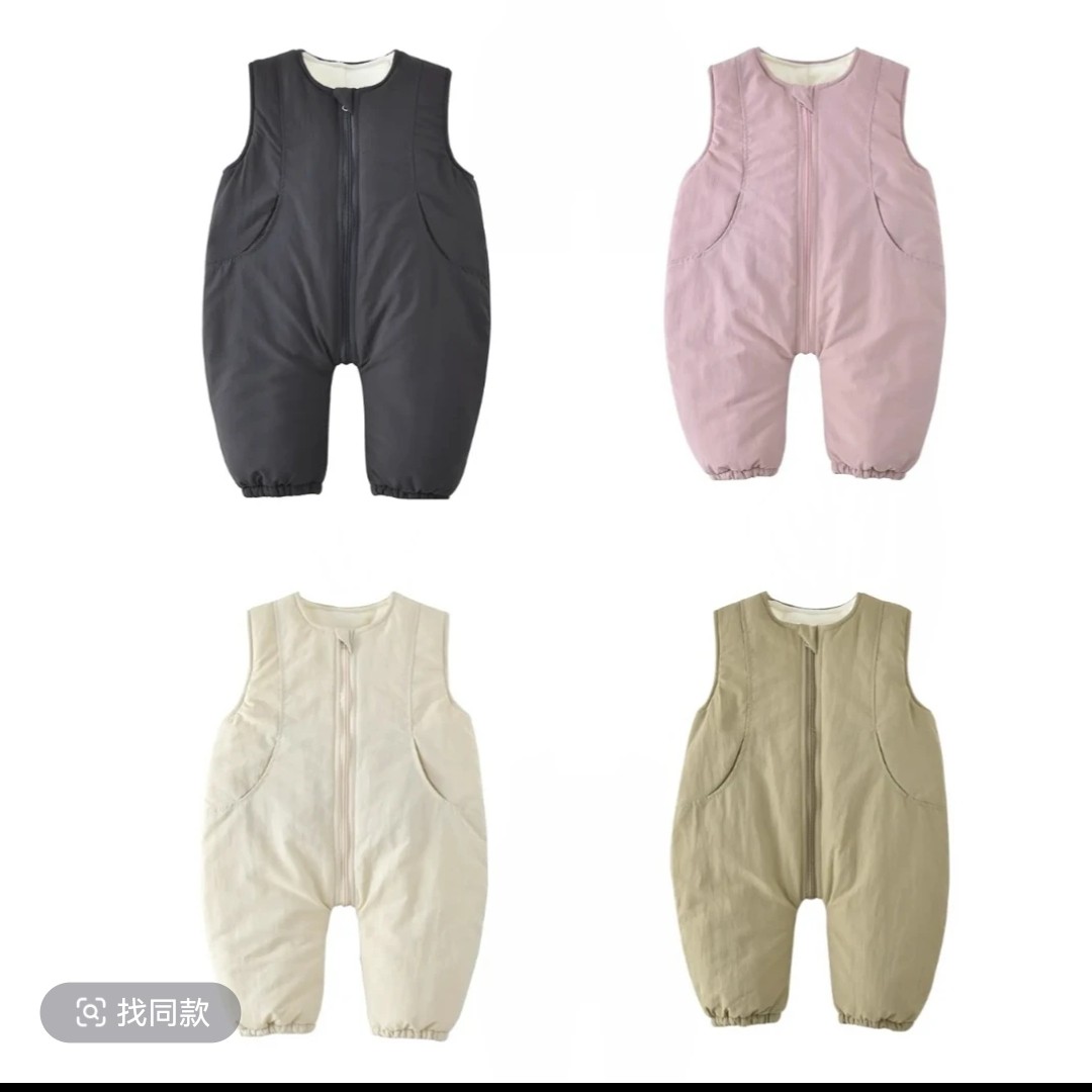 男女童冬季加厚加绒冲锋衣背带裤保暖外穿连体衣8030.1+8031