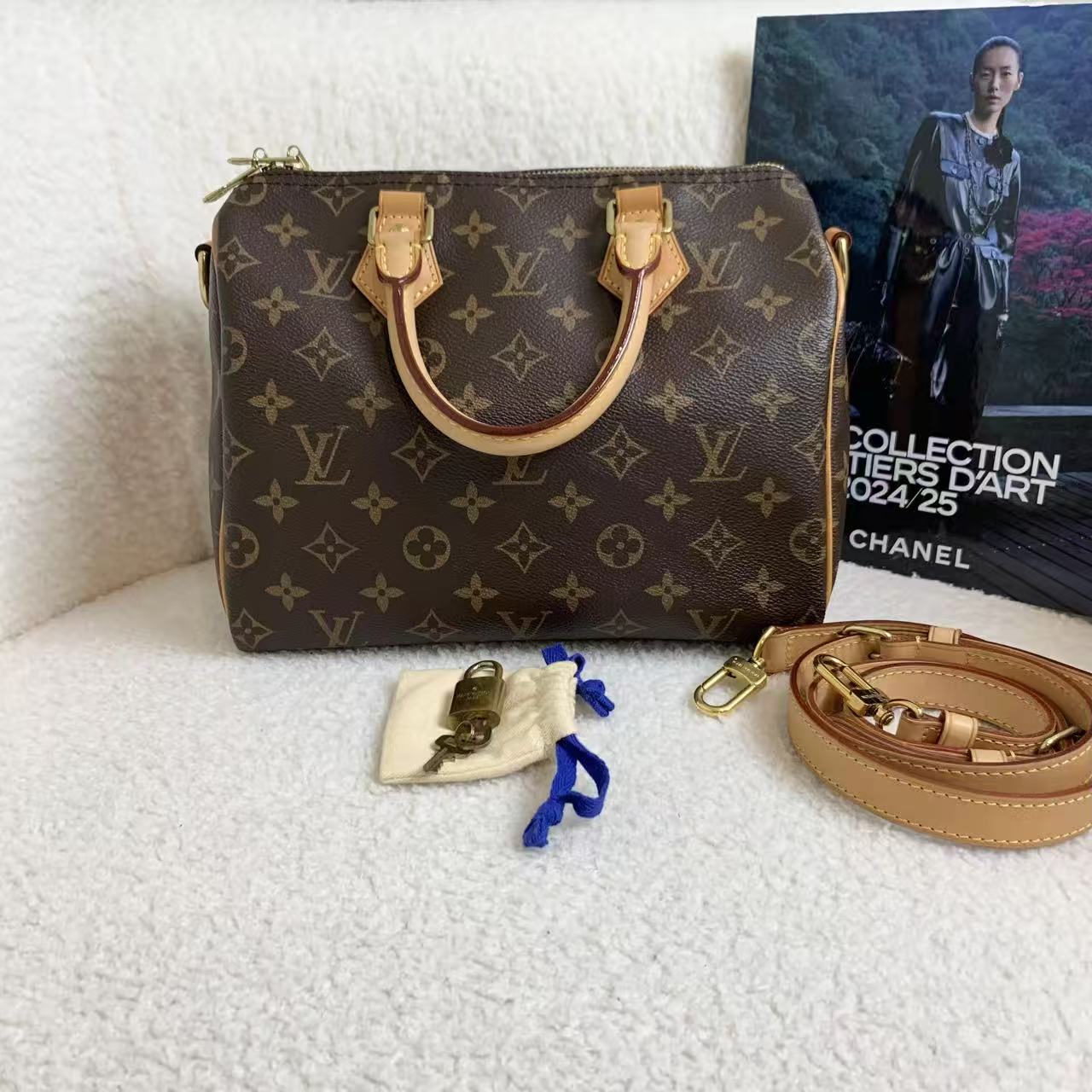 95新 LouisVuitton/路易威登 speedy 25/53673915/12期/代卖