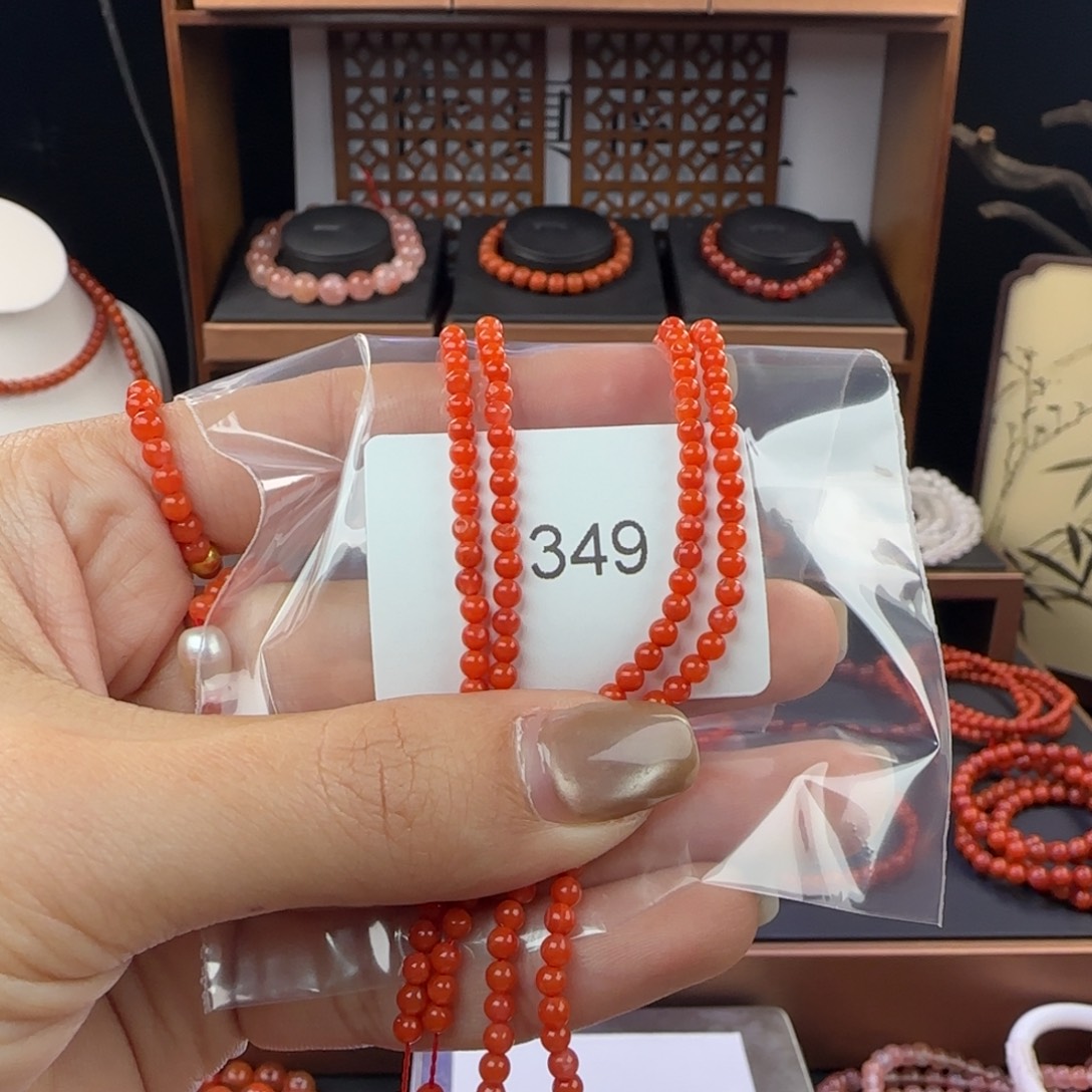 南红玛瑙未镶嵌手链