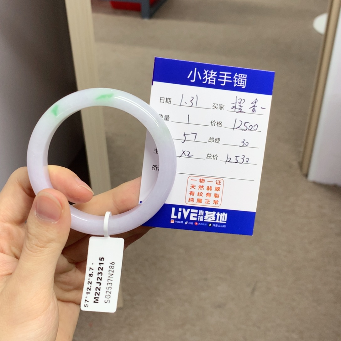 翡翠手镯未镶嵌橙*