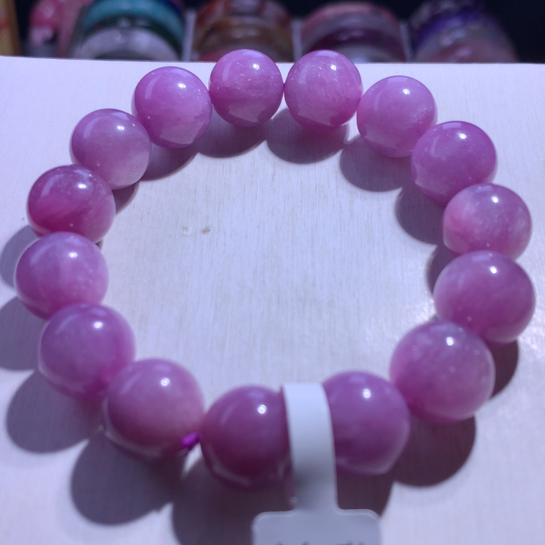 手绳银S925镶嵌水晶紫云母14.6m