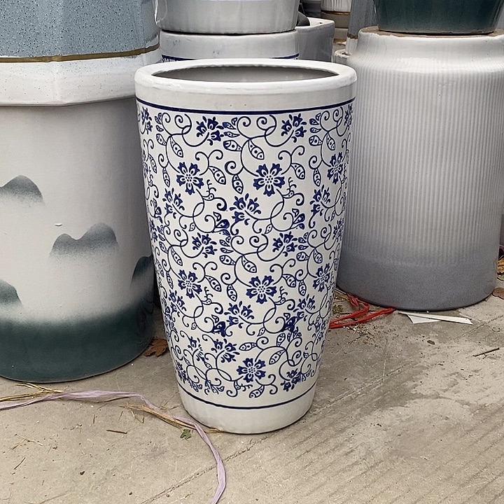 高腰锥青花大号口30高50福利