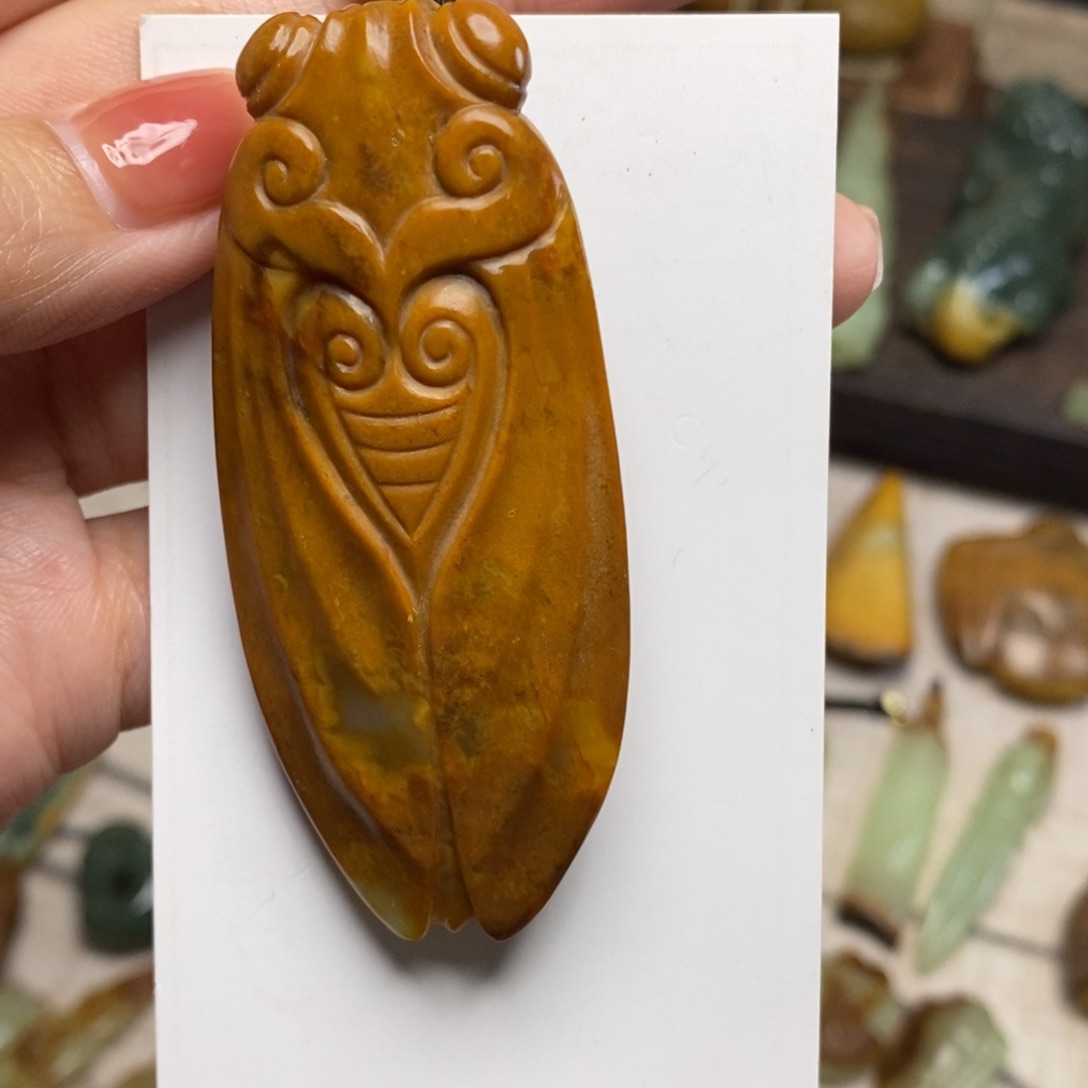 岫岩河磨玉（透闪石质玉）颈饰未镶嵌C****m