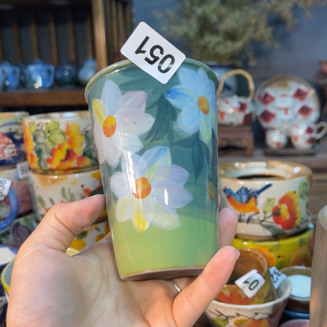 杯素浅陶瓷手工手绘