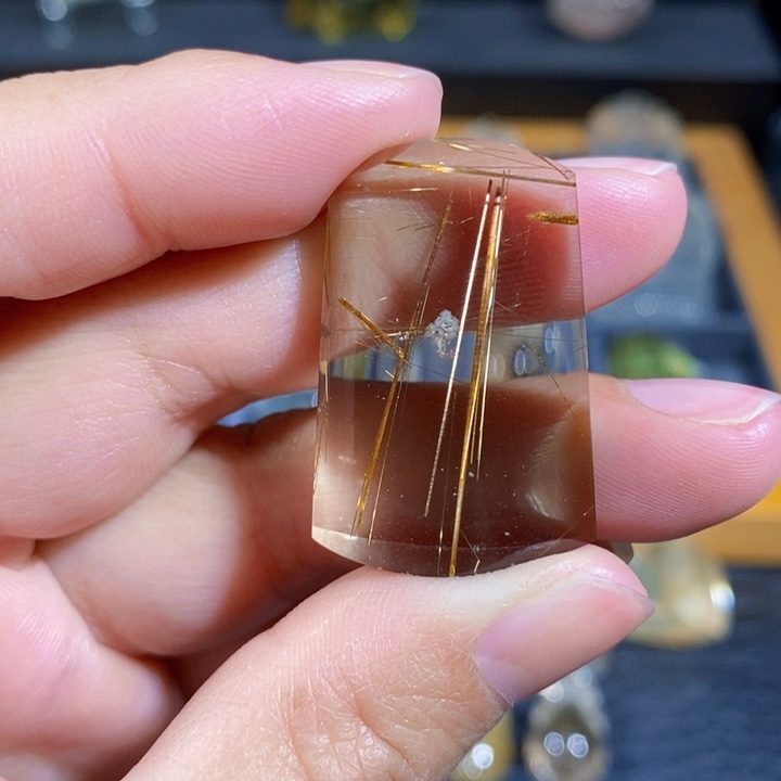 发晶颈饰未镶嵌低**爱吊坠