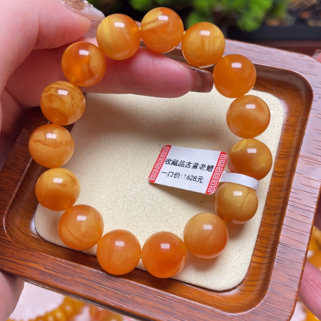 蜜蜡手链未镶嵌手串