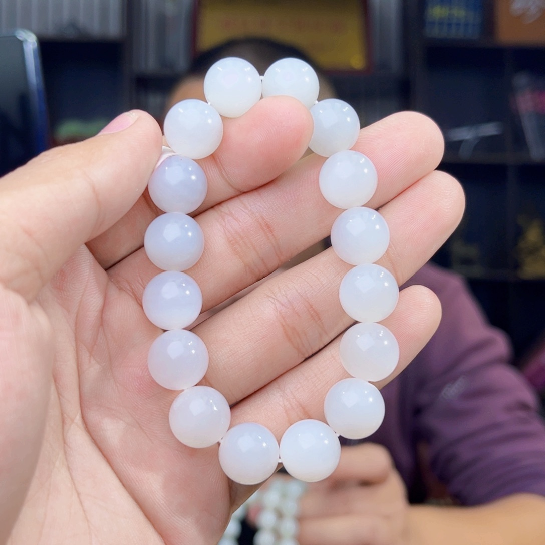 和田玉未镶嵌手串天然和田玉13年新疆且末天泰卡12