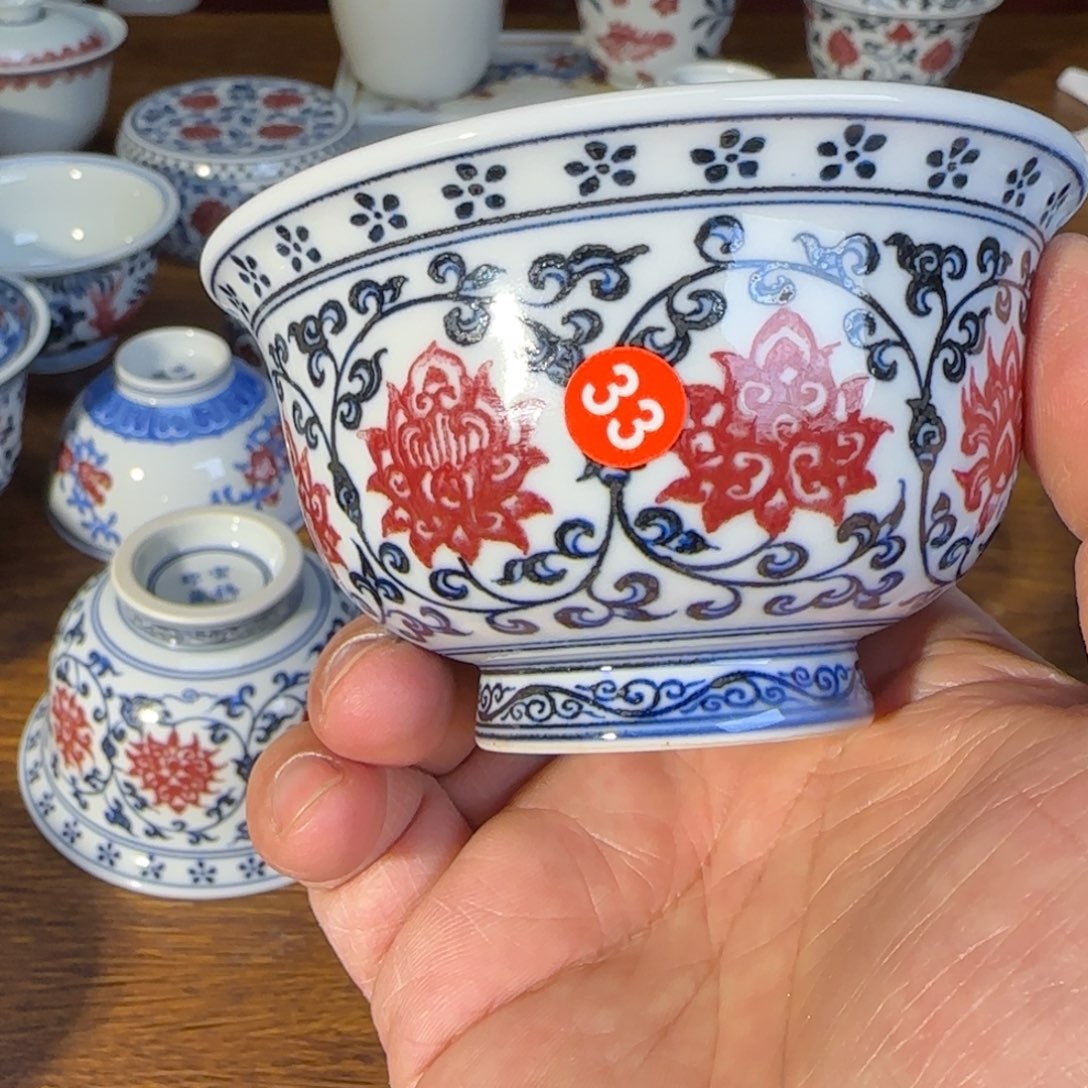 景德镇原矿釉里茶具