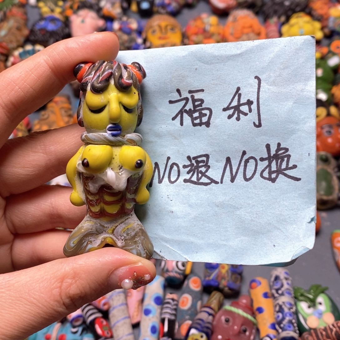 琉璃颈饰印度尼西亚美人鱼