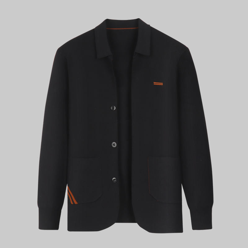 男士休闲8656Z系翻领毛衣开衫