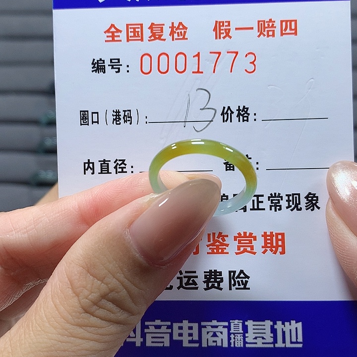 未镶嵌戒圈翡翠1773