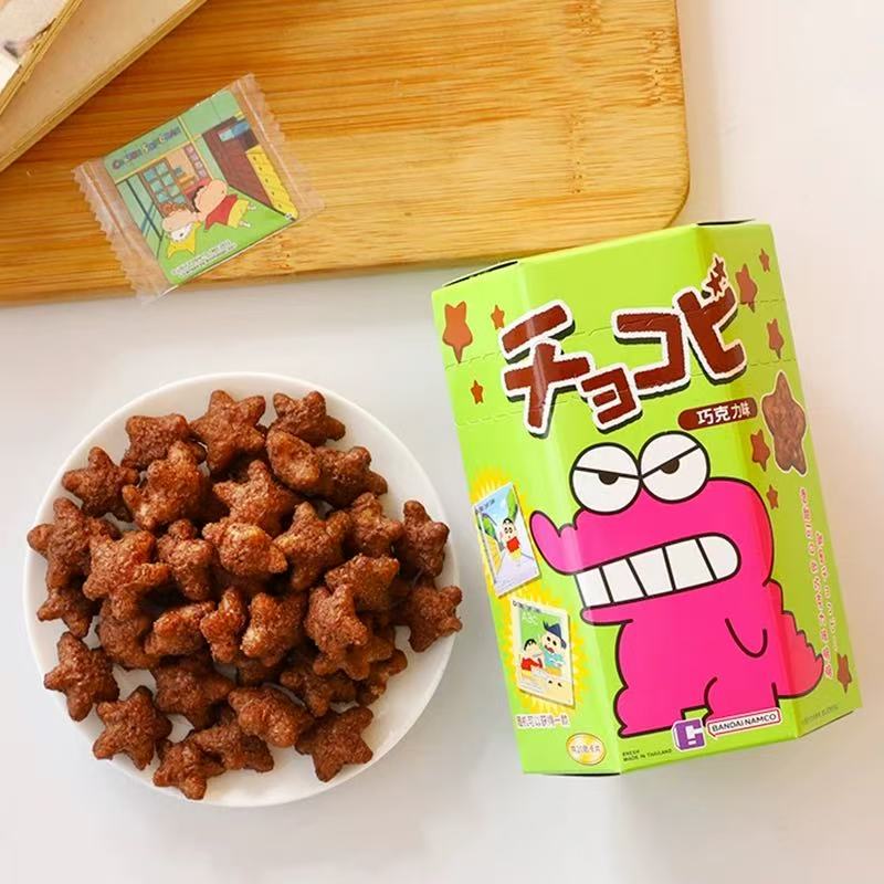 【保质期至2026-1-18】泰国进口 鳄鱼山先生 巧克力味玉米脆25g*6盒