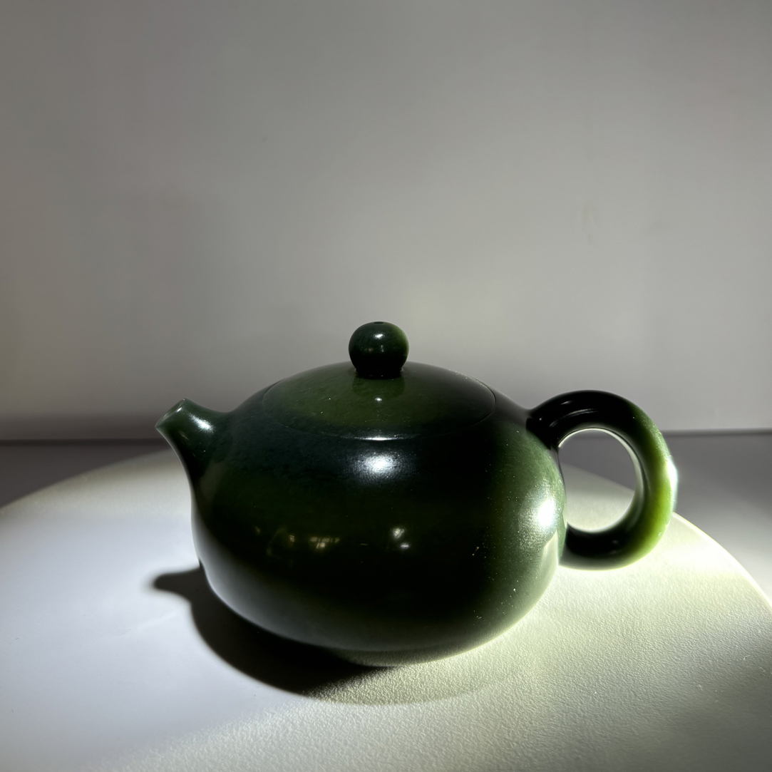 和田玉 青玉西施壶 150毫升