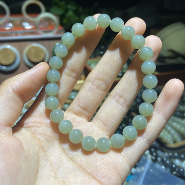 新疆籽且末蓝8mm手串