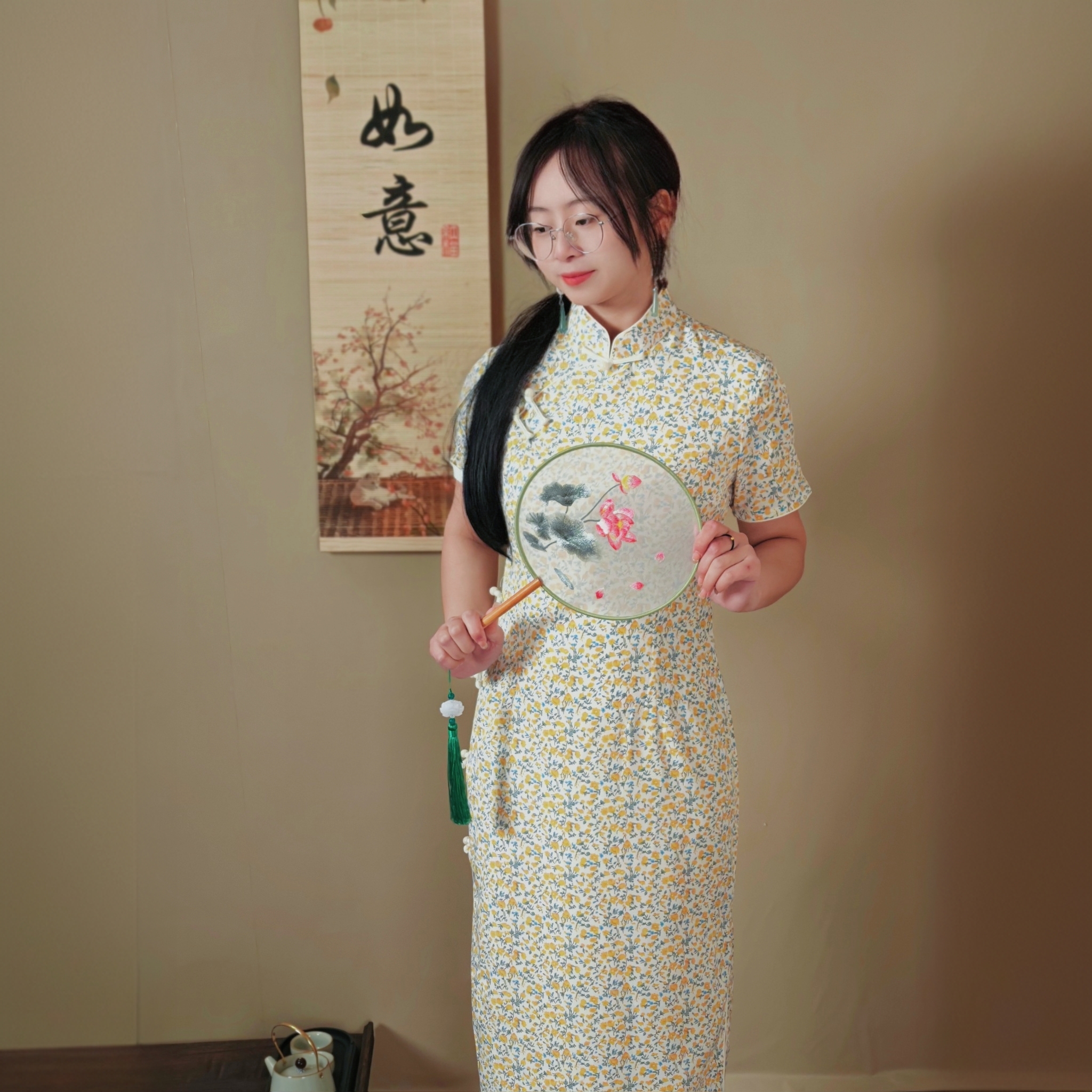 新中式碎花旗袍改良款清纯气质多年龄段可穿夏季复古中国风日常