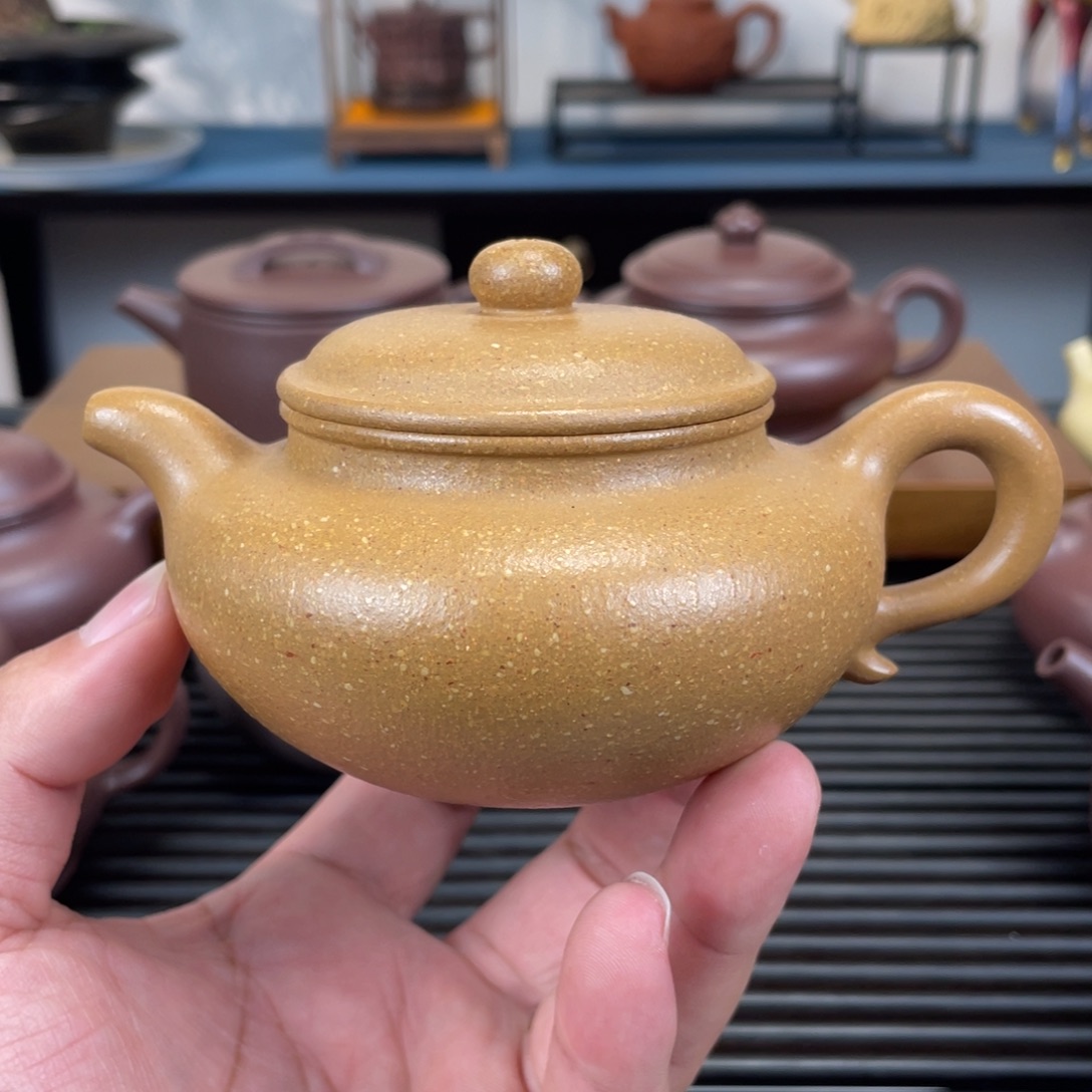 茶壶紫砂黄降坡仿古200cc