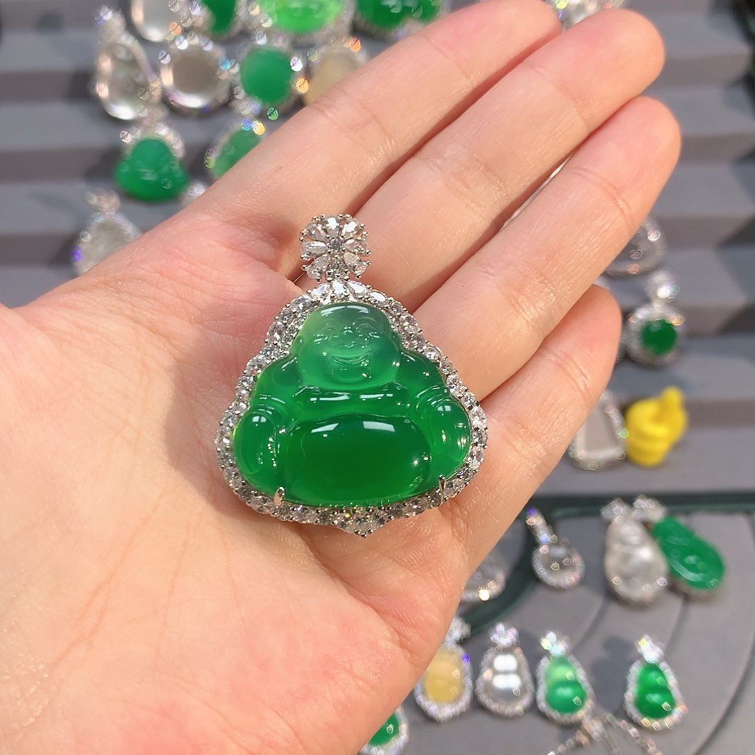 玛瑙/玉髓银S925镶嵌颈饰