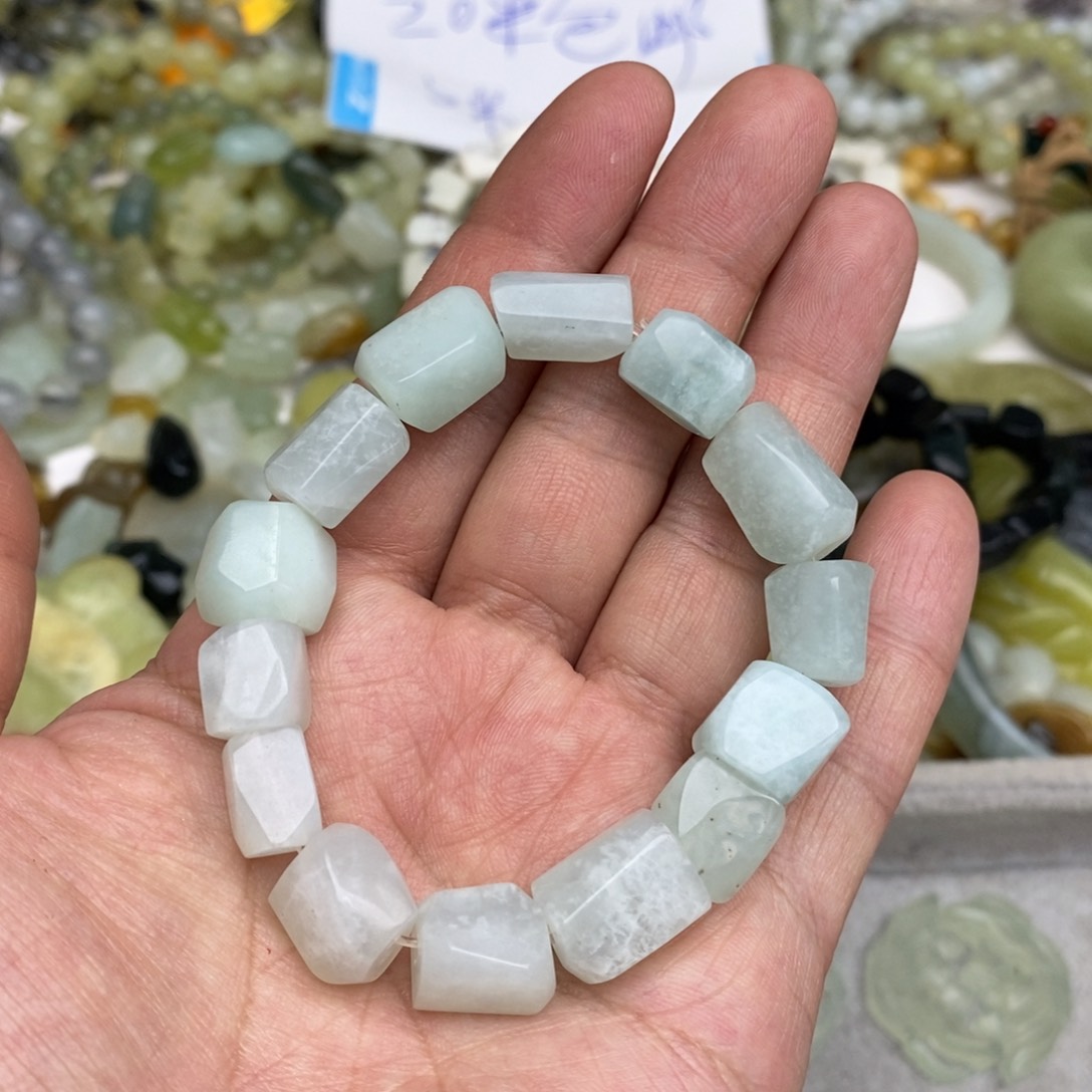 岫玉纯天然岫玉挂件戒指微瑕福利未镶嵌