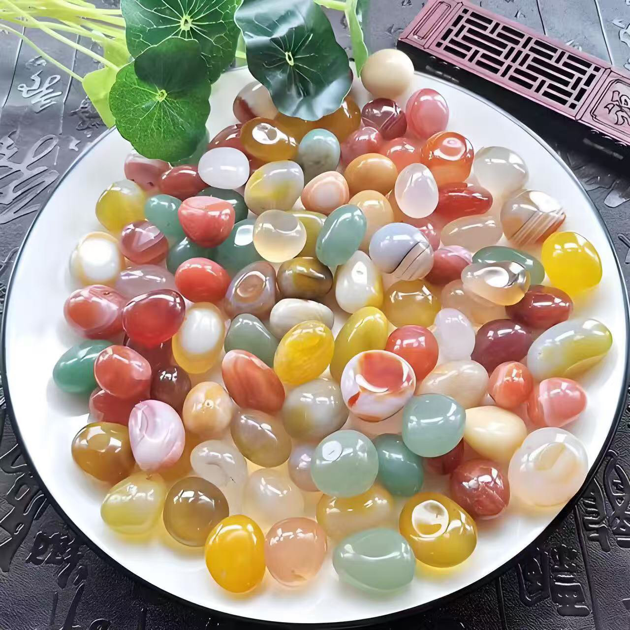 新疆昆仑山料戈壁石鱼缸盆景石摆件（一物一图直播实物为准）