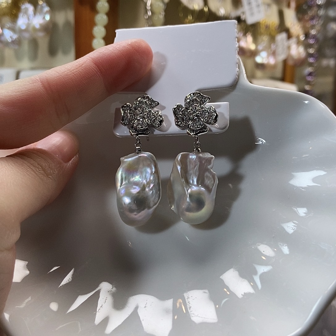 淡水珍珠颈饰合金特价耳饰3854