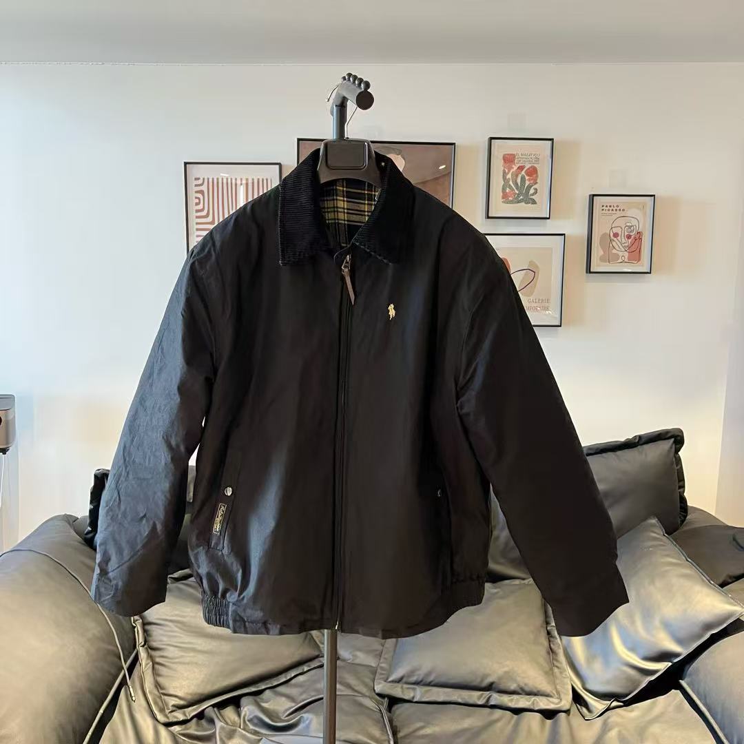 24ss新款PL复古灯芯绒翻领加厚棉服外套男女同款时尚冬季