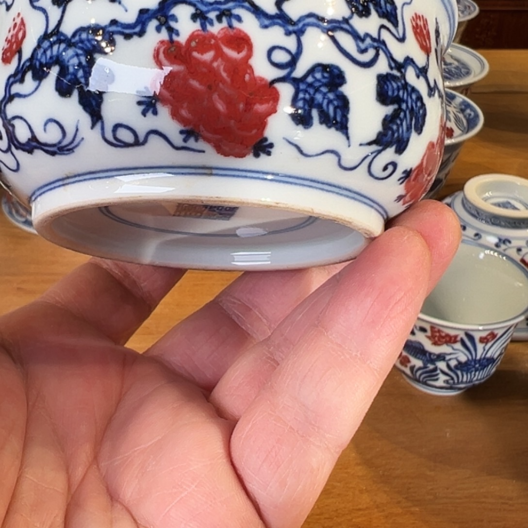 景德镇岚溪釉里红瓷器