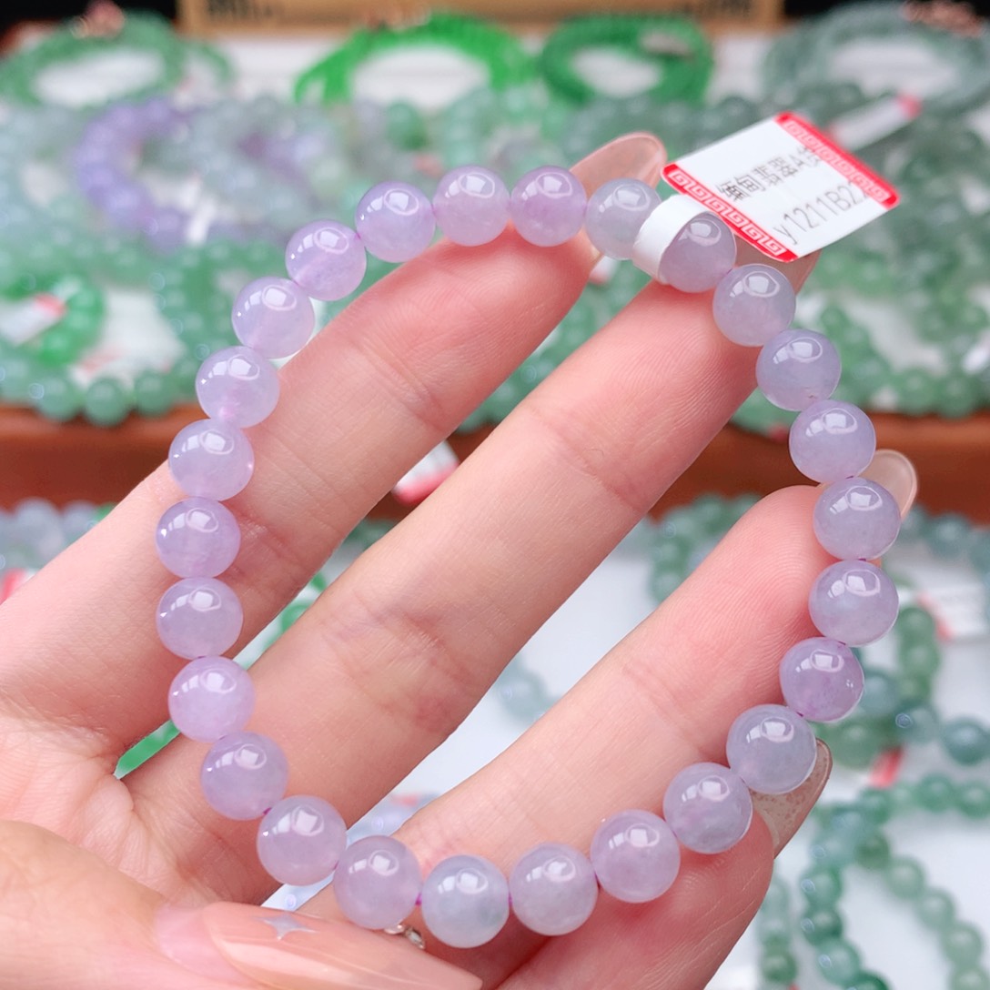 翡翠手链未镶嵌翡翠7mm