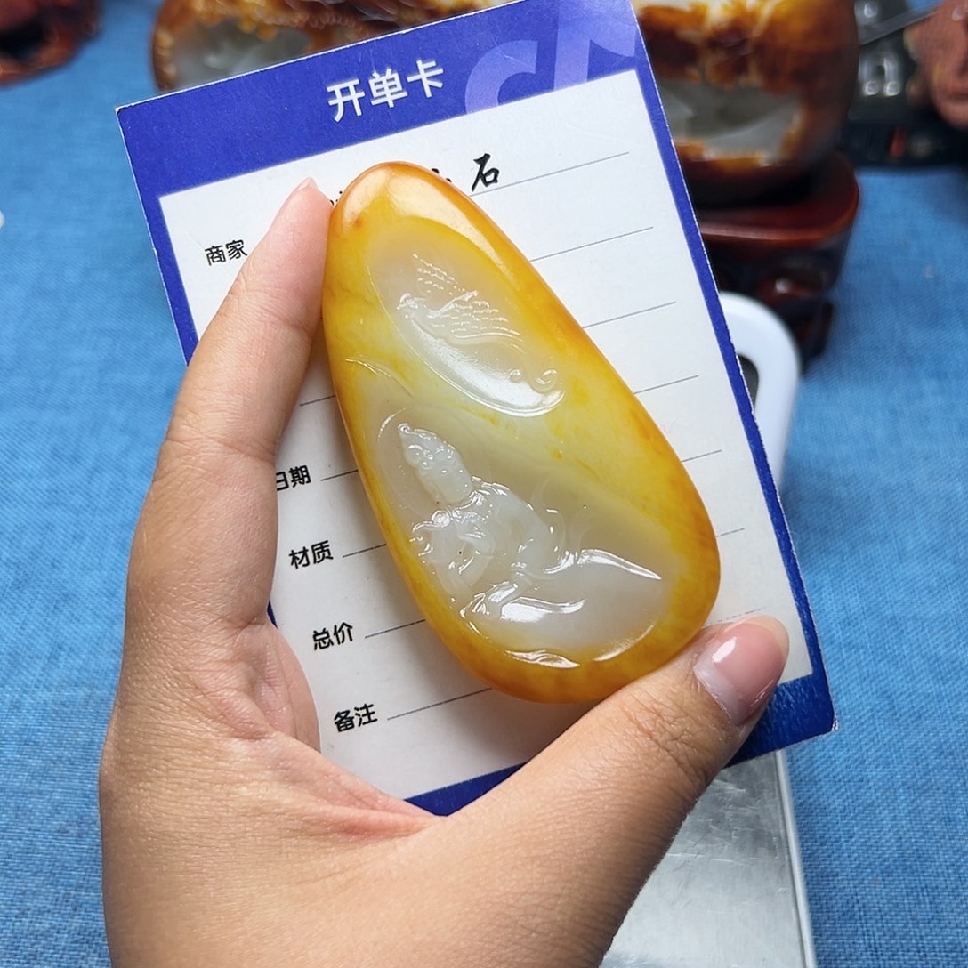 和田玉未镶嵌颈饰…*