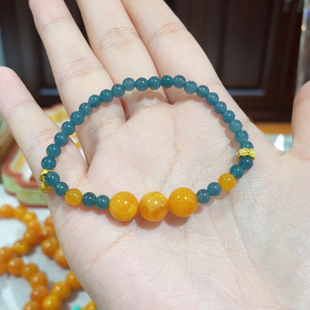 蜜蜡手链未镶嵌手串