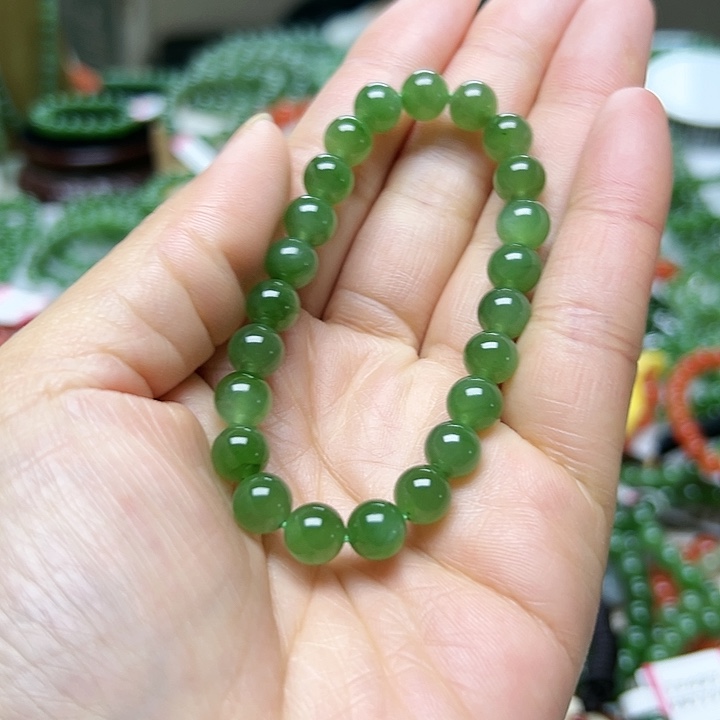 和田玉（碧玉）手链未镶嵌