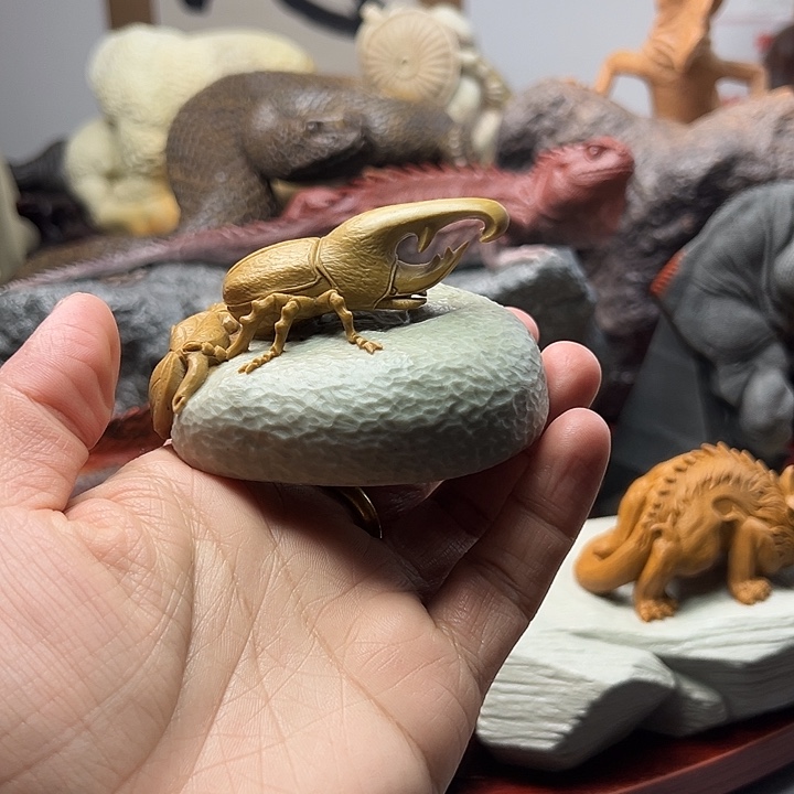 东北石松花石摆件