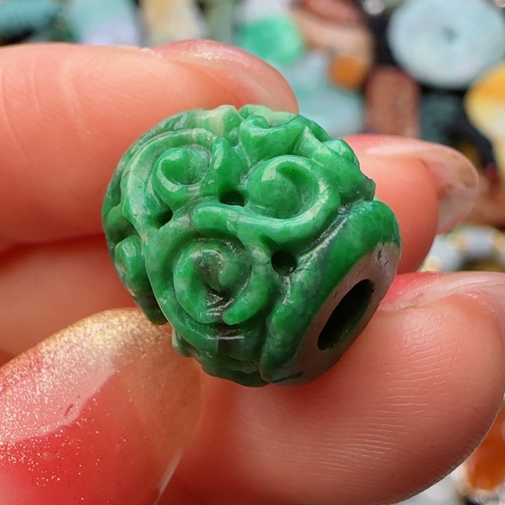 翡翠颈饰未镶嵌天然A货35