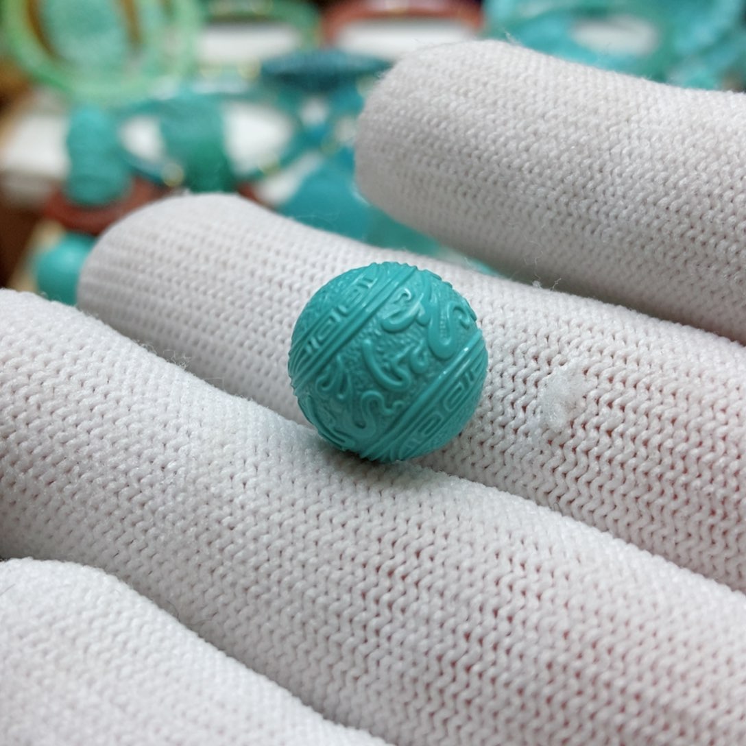 绿松石珠子未镶嵌