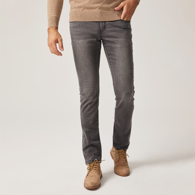 HECHTER法国男士秋冬修身牛仔裤休闲长裤TP31807W