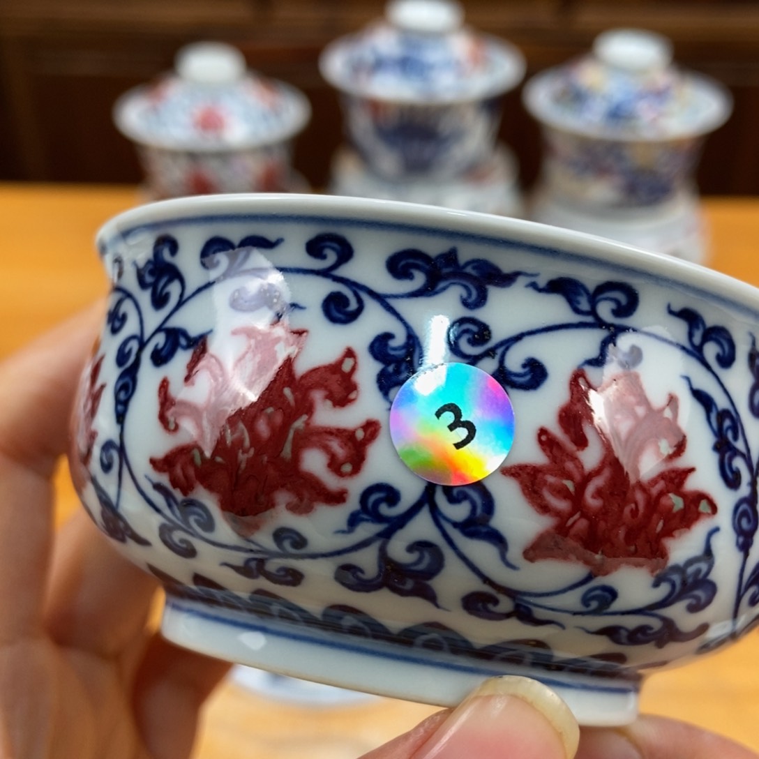 手绘现代茶具非古董