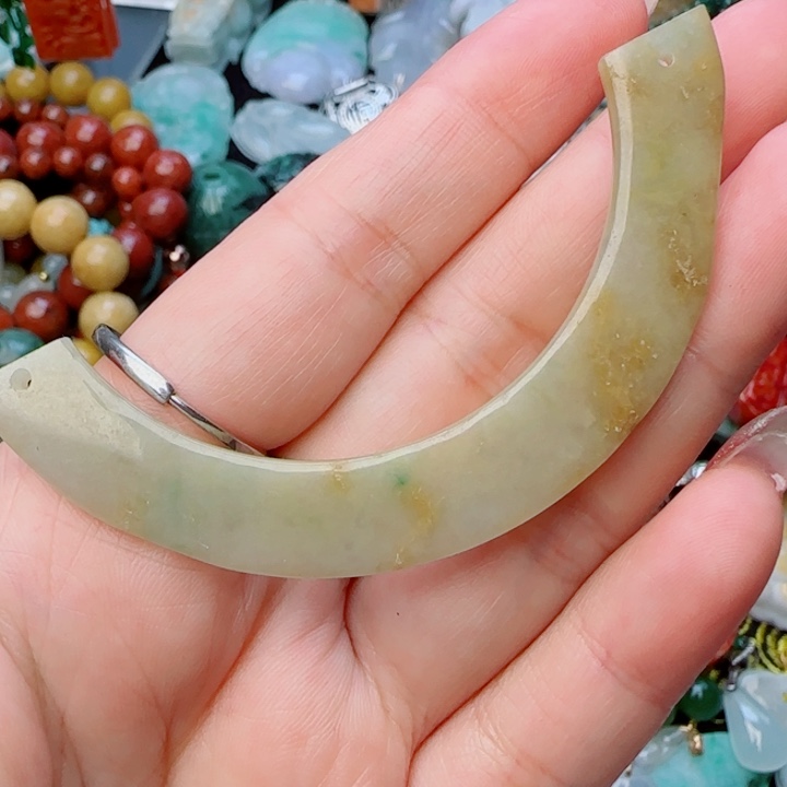 翡翠颈饰未镶嵌天然A货76